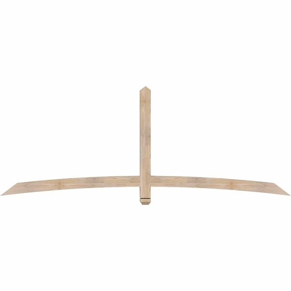 Ekena Millwork Bellingham Smooth Timber Gable Bracket, Douglas Fir, 96"W x 36"H x 3 1/2"D x 3 1/2"F, 9/12 Pitch GBW096X36X0404BEL00SDF - main